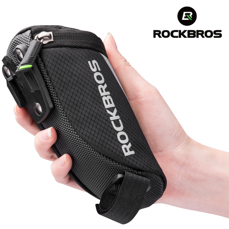 Mountain Biking Waist Pack - ROCKBROS Bike Bag Portable Reflective Saddle
