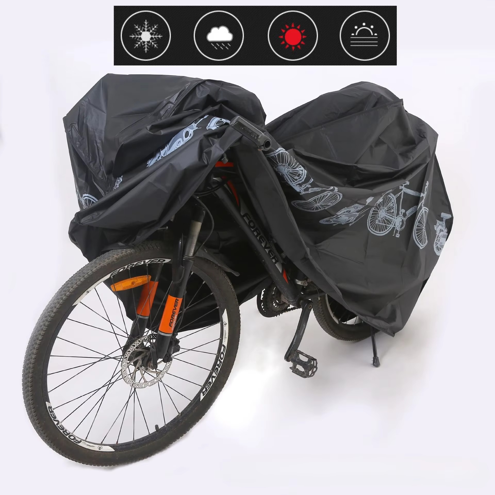 Waterproof UV Protection Bicyc - Mountain Biking In The Rain recension och pris