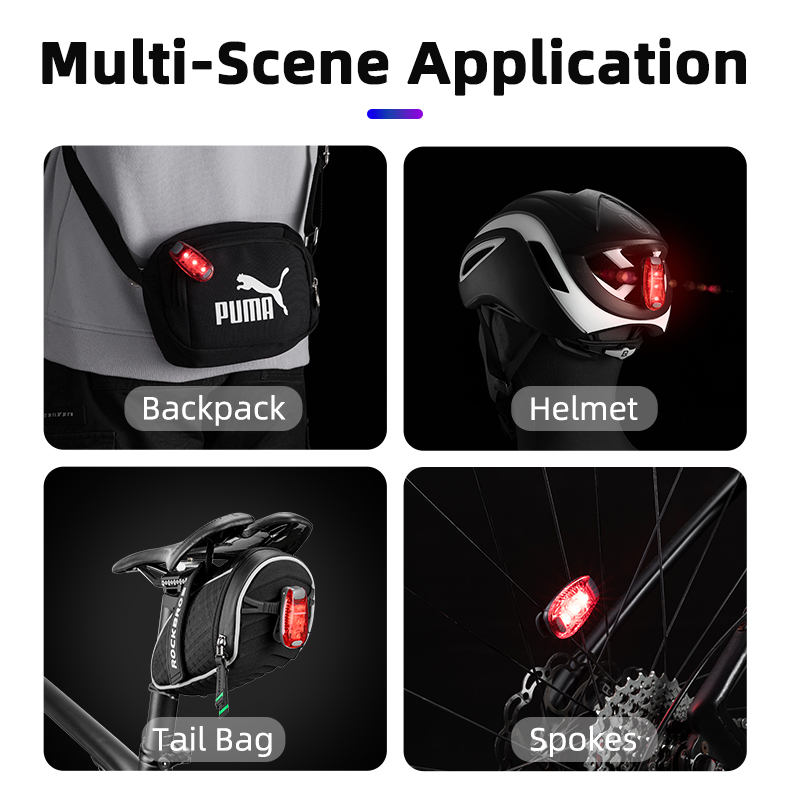 ROCKBROS Bike Tail Light Mini  - Mountain Biking Waist Pack recension och pris