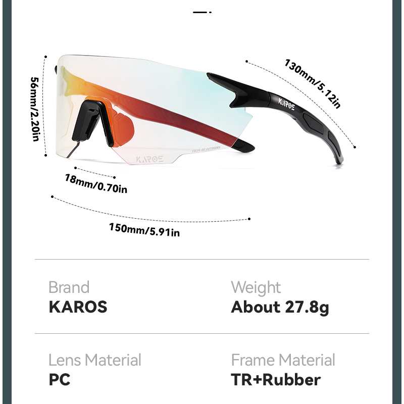 KAROS Photochromic Cycling Gla - Mountain Biking Goggles recension och pris
