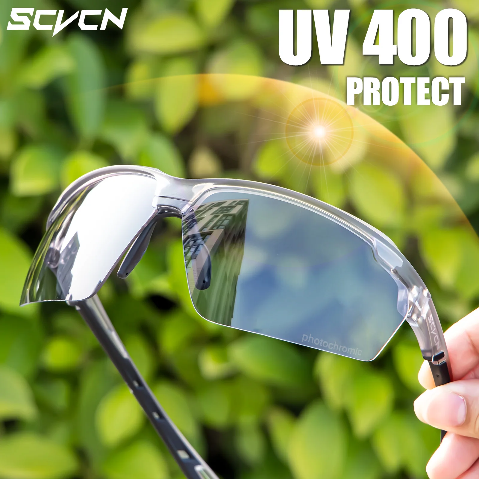 SCVCN Photochromic Cycling Sun - Mountain Biking Goggles recension och pris